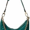 Anne Klein Anne Klein Quilted Crescent Shoulder Bag With Swag Chain Shoulder Handbags