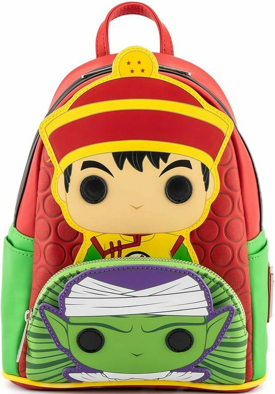 Loungefly Loungefly Pop Dragon Ball Z Gohan Piccolo Womens Double Strap Shoulder Bag Purse Shoulder Handbags