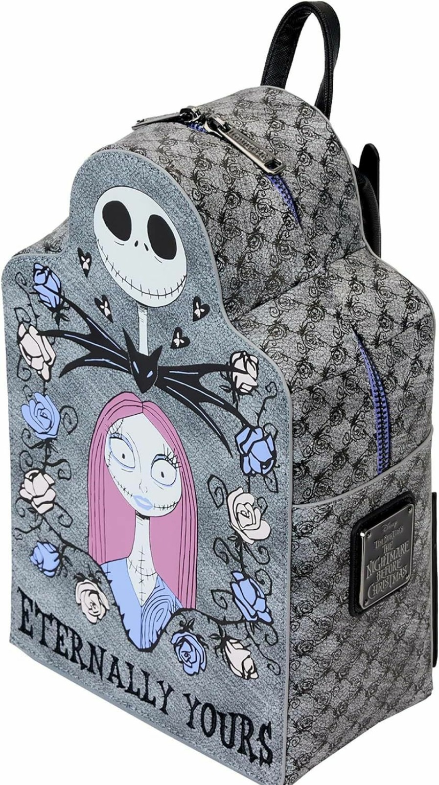 Loungefly Loungefly Nightmare Before Christmas Jack And Sally Eternally Yours Tombstone Double Strap Shoulder Bag Shoulder Handbags