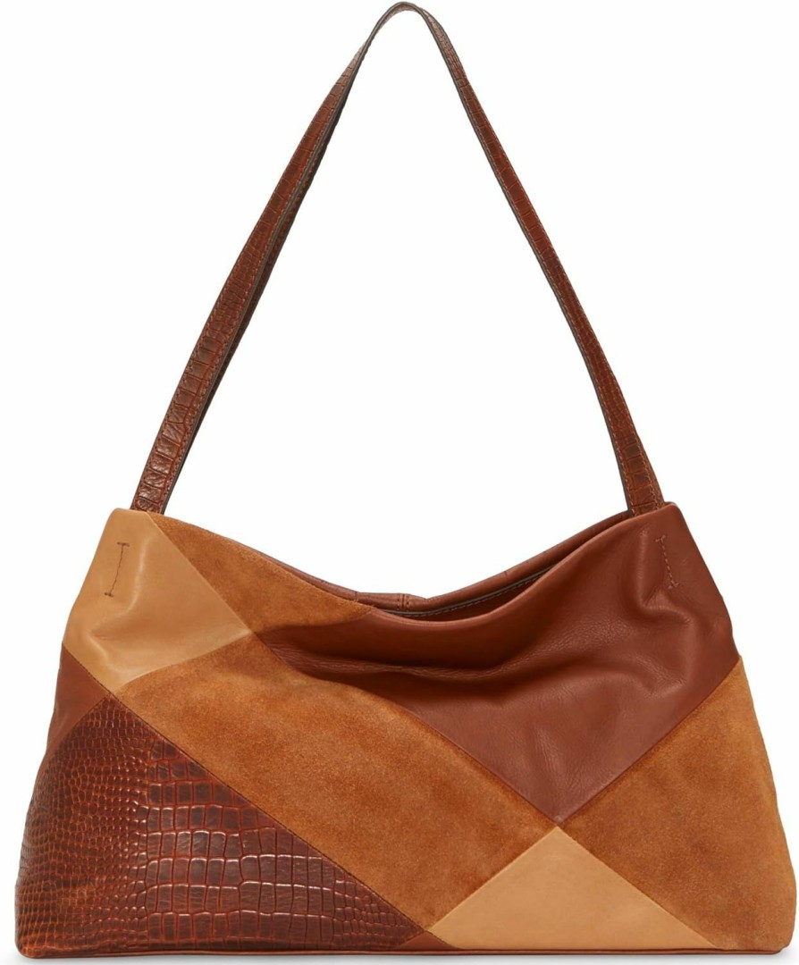 Lucky Brand Lucky Brand Jema Leather Shoulder Bag, Whiskey Multi Shoulder Handbags