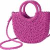 Youjaree Womens Straw Beach Bag Woven Crossbody Shoulder Bags Top Handle Satchel Handbag Purse For Summer Shoulder Handbags