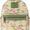 Loungefly Loungefly Disney Peter Pan Tinkerbell Floral Womens Double Strap Shoulder Bag Purse Shoulder Handbags