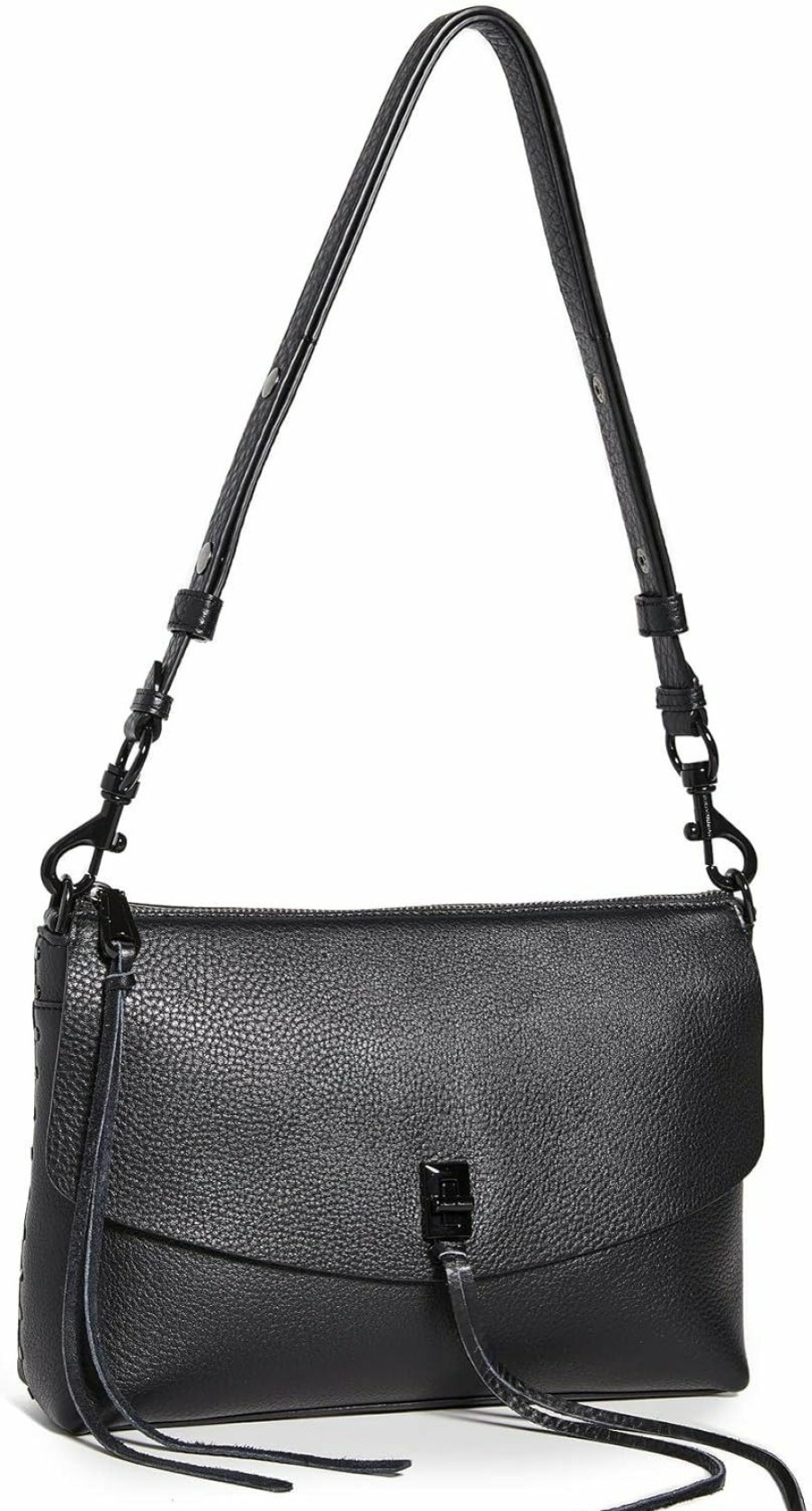 Rebecca Minkoff Rebecca Minkoff Darren Top Zip Shoulder Bag For Women Versatile Leather Purse For Women, Women'S Crossbody Purse, Women'S Shoulder Handbags With Adjustable Shoulder Strap Shoulder Handbags