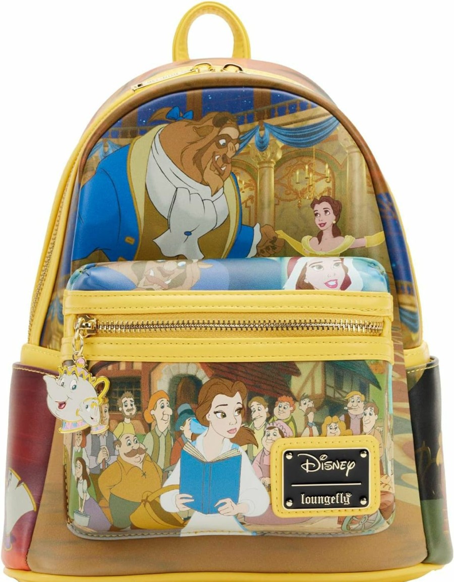 Loungefly Loungefly Disney Beauty And The Beast Belle Princess Scene Womens Double Strap Shoulder Bag Purse Shoulder Handbags