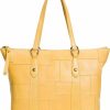 Frye Frye Melissa Patchwork Zip Shopper, Yellow Shoulder Handbags