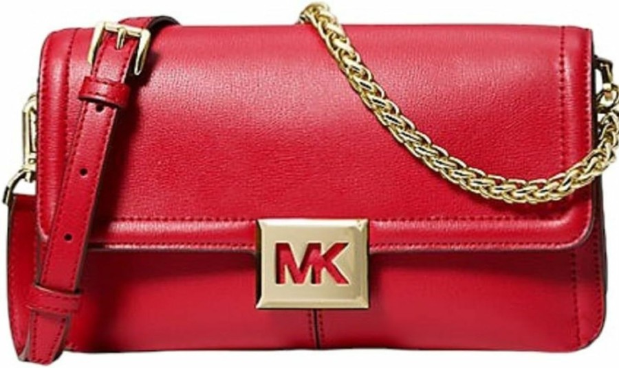 Michael Kors Michael Kors Sonia Medium Shoulder Bag Crossbody (Bright Red) Shoulder Handbags