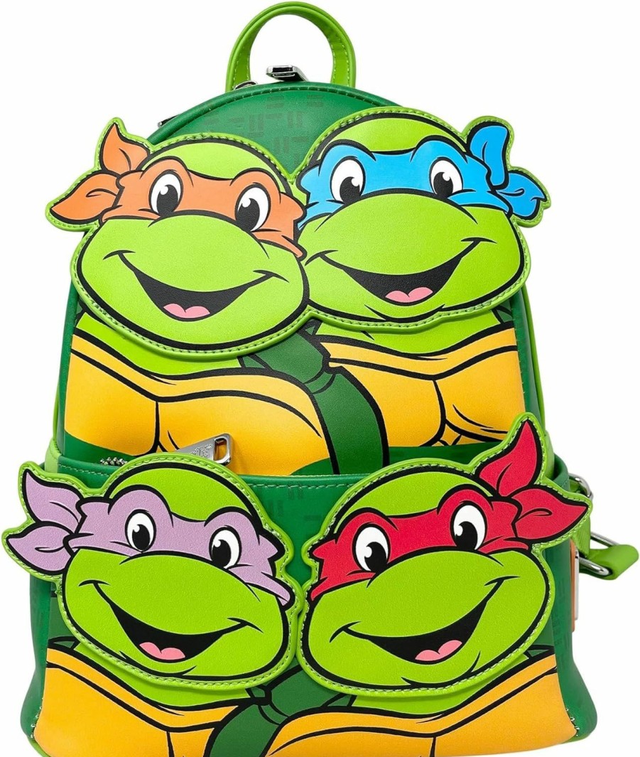 Loungefly Loungefly Tmnt Teenage Mutant Ninja Turtles Squad Womens Double Strap Shoulder Bag Purse Shoulder Handbags