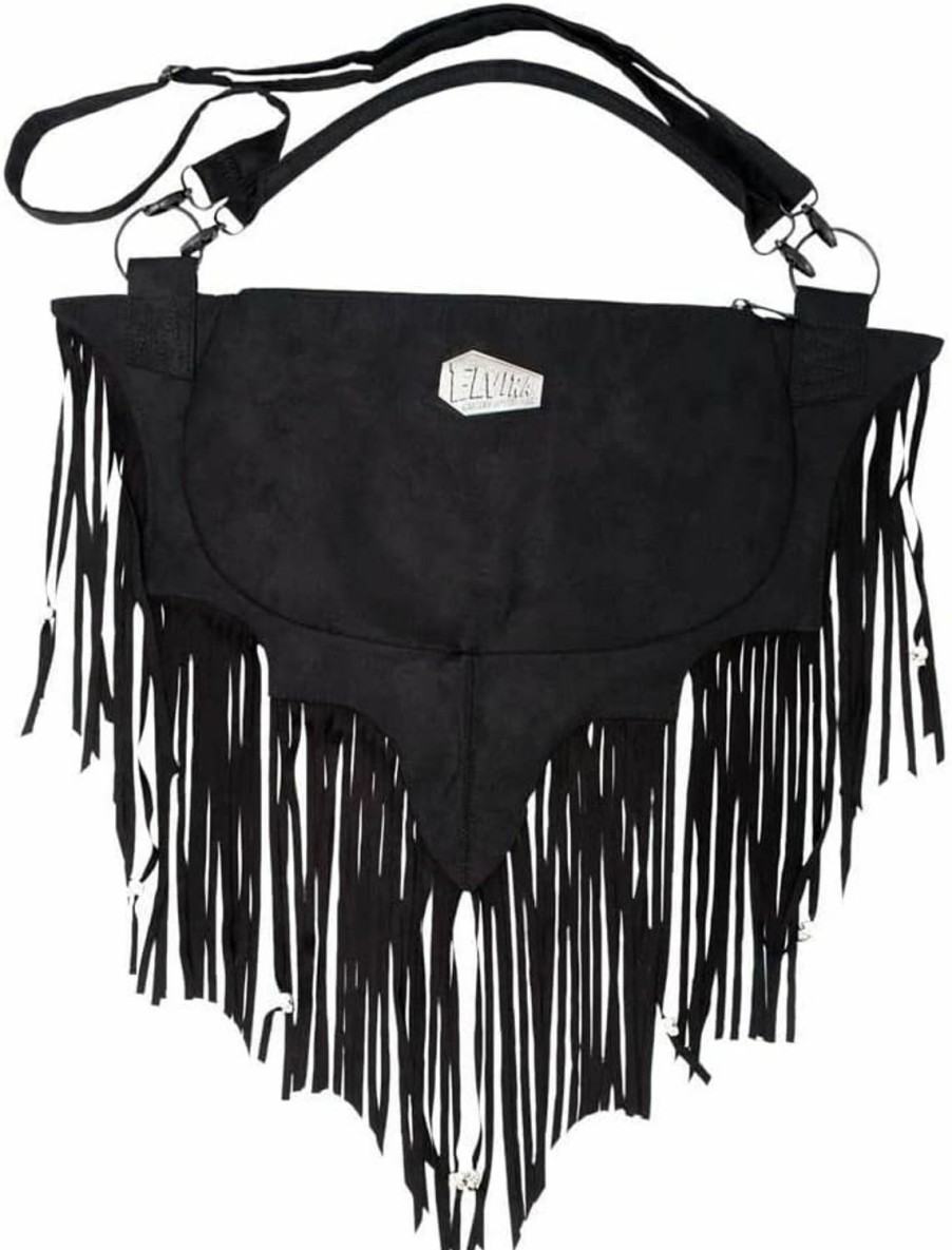 kreepsville 666 Kreepsville 666 Elvira Bat Wing Fringe Shoulder Bag Women'S Handbag Purse Shoulder Handbags