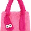 Pinky Daisy Pinky Daisy Fluffy Tote Bag Y2K Style - Soft Plush Cozy Faux Fur Bag, Hot Pink Tote Bags For Women & Girls, Lightweight & Durable Everyday Shoulder Bag - Luxuriously Furry With Unique Vibrant Design Shoulder Handbags