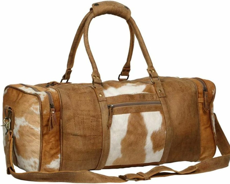 Myra Bag Myra Bag Cinnamon Cowhide Leather Travel Bag S-1272 Shoulder Handbags