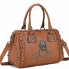 AlwaySky Alwaysky Women Skull Handbag Large Capacity Gothic Shoulder Bag Studded Doctor Handbag Shoulder Handbags