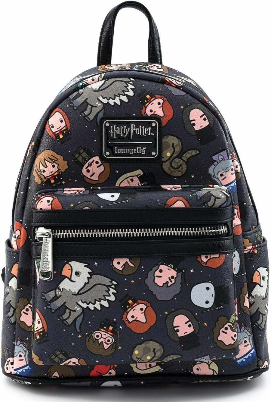 Loungefly Loungefly Harry Potter Characters All Over Print Womens Double Strap Shoulder Bag Purse Shoulder Handbags