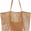 HOXIS Hoxis Mesh Beach Tote Womens Shoulder Handbag Shoulder Handbags