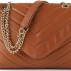 VESTURINA Quilted Crossbody Bag For Women, Soft Vegan Chevron Purses, Trendy Shoulder Handbags With Flap Shoulder Handbags