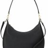 Kate Spade New York Kate Spade New York Women'S Janie Pebbled Leather Shoulder Bag, Black Shoulder Handbags