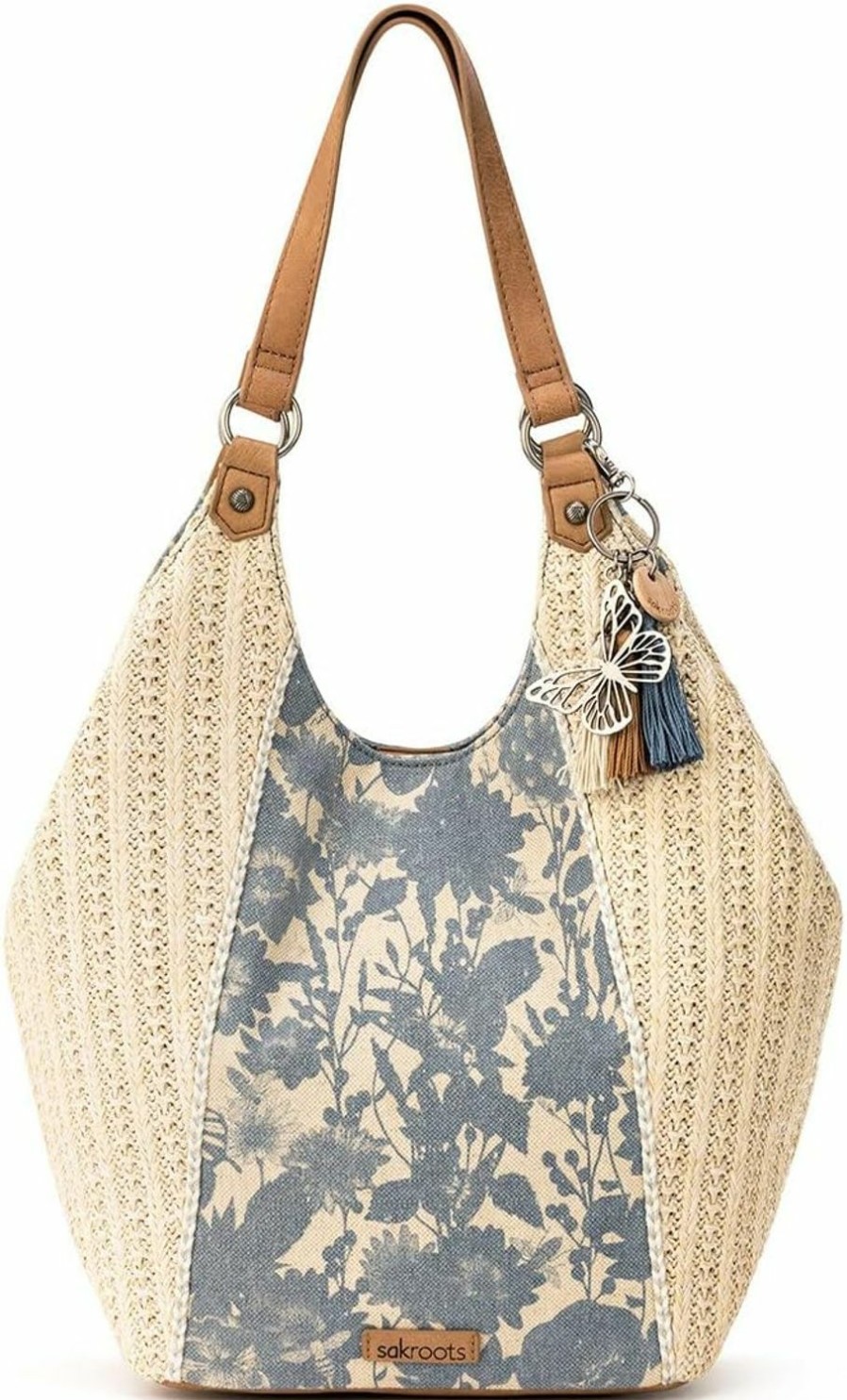 Sakroots Sakroots Roma Straw Shopper Shoulder Handbags