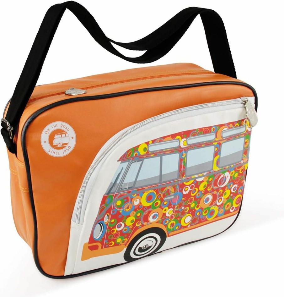 BRISA Brisa Vw Collection - Volkswagen Shoulder Travel Messenger Bag With Vw T1 Bus Campervan Motif Shoulder Handbags