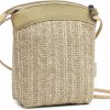 BBORGDC Handmade Straw Phone Crossbody Bag, Cell Phone Purse For Women, Small Straw Woven Crossbody Bag Boho,Mini Summer Beach Wallet Shoulder Handbags