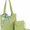 Montana West Montana West 2Pcs Handbag For Women Tote Bag And Crossbody Purse Set Slouchy Shoulder Bag With Skinny Scarf Shoulder Handbags