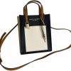 Marc Jacobs Marc Jacobs H002L03Fa22 Mini Smoked Almond Tan/Brown/Cream/Black With Gold Hardware 2 Way Women'S Leather Messenger & Shoulder Bag Shoulder Handbags