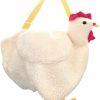 Gupiar Chicken Purse Chicken Bag Fluffy Hen Crossbody Bag Plush Handbags Cartoon Shoulder Bag For Women Shoulder Handbags