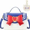 Sunwel Fashion Sunwel Fashion Cute Anime Cosplay Big Bow Top-Handle Purse Small Shoulder Crossbody Bag For Women Girls (Blue/Red) Shoulder Handbags