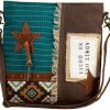 Myra Bag Myra Bag Shoulder Bag For Women - Western Upcycled Canvas & Leather Shoulder Handbags