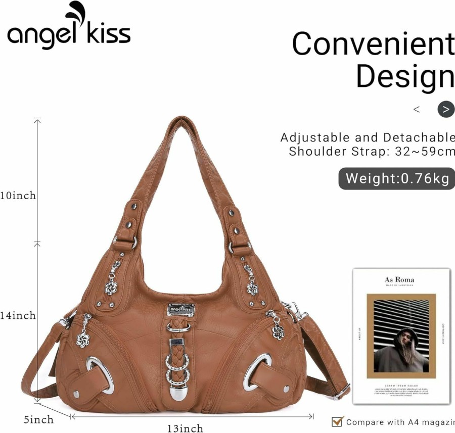 Angel Kiss Angelkiss Hobo Purses And Handbags For Women Satchel Handbag Women Purses Large Daily Shoulder Bags Shoulder Handbags