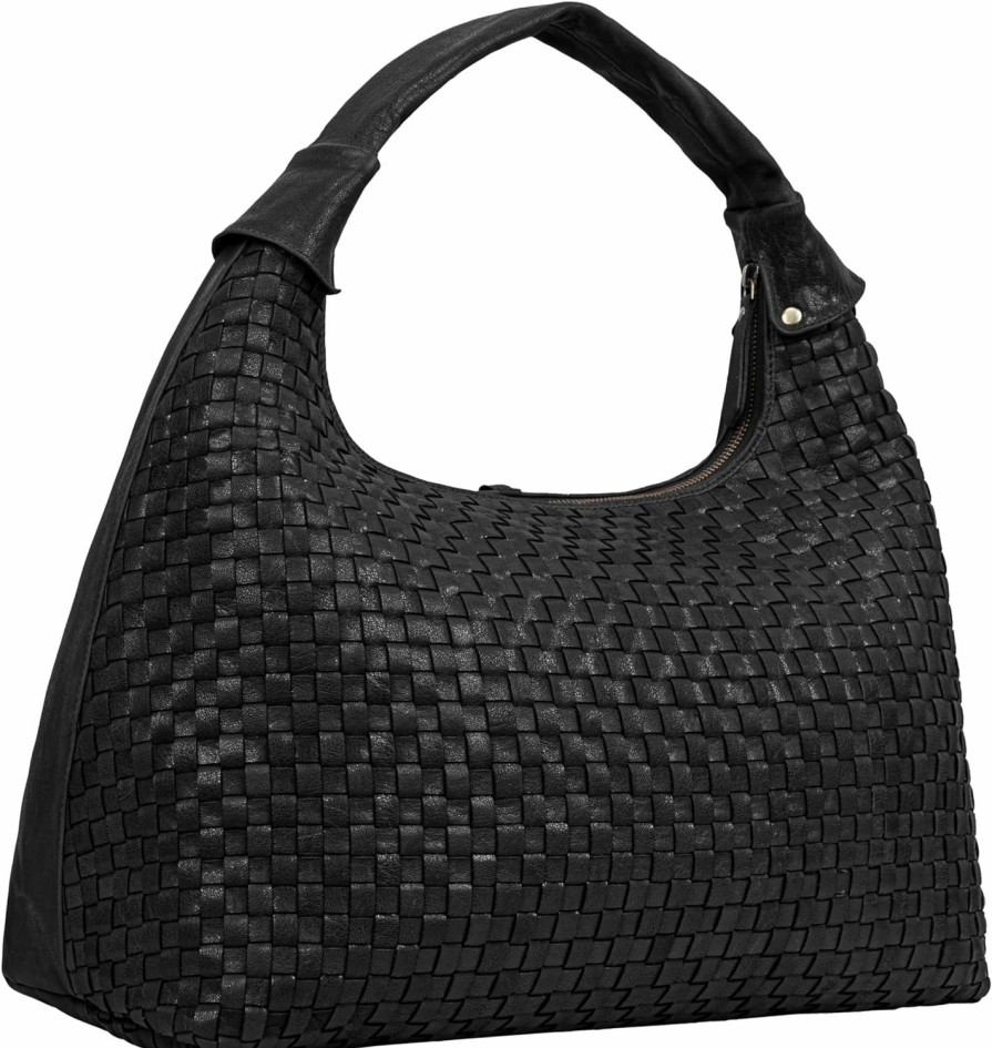 ANTONIO VALERIA Antonio Valeria Addison Braided Leather Tote Bag For Women Shoulder Handbags