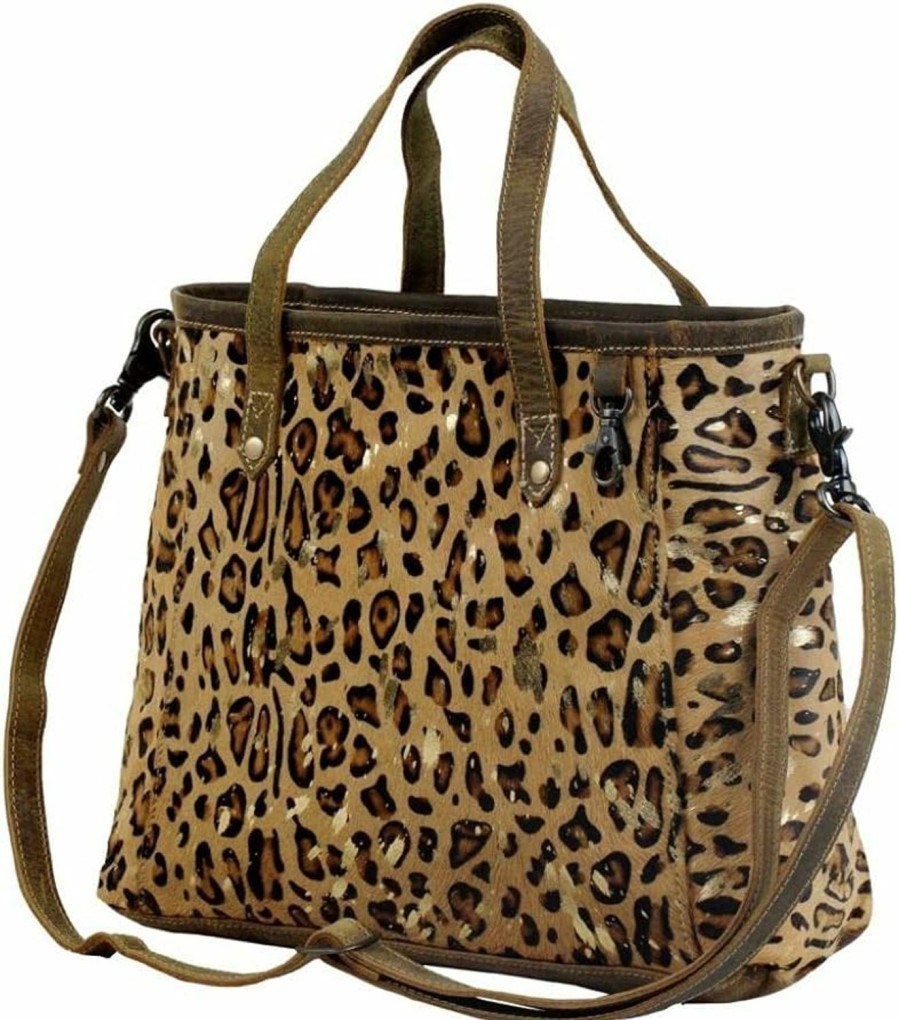 Myra Bag Myra Bag Fearless Leather & Cowhide Bag Upcycled Cowhide & Leather S-2832 Shoulder Handbags