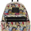 Loungefly Loungefly Disney Princesses Allover Print Womens Double Strap Shoulder Bag Purse Shoulder Handbags