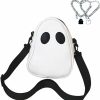 AfupGb Afupgb Cute Messenger Bag, White Messenger Bag, Black Purse Crossbody, Halloween Purse Ghost Bag Shoulder Handbags