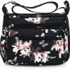 Nawoshow Nawoshow Nylon Floral Multi-Pocket Crossbody Purse Bags For Women Travel Shoulder Bag Shoulder Handbags