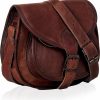 Handmadecraft Handmadecraft 9\" X 7\" Women Vintage Style Genuine Brown Leather Crossbody Shoulder Bag Handmade Purse Shoulder Handbags