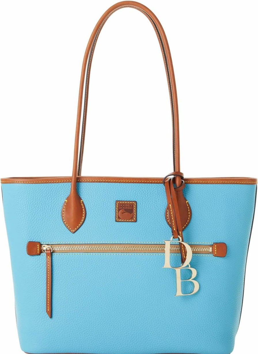 Dooney & Bourke Dooney & Bourke Handbag, Pebble Grain Tote - Sky Blue Shoulder Handbags