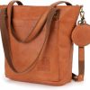 BERLINER BAGS Berliner Bags Vintage Leather Shoulder Bag Verona, Large Handbag For Women - Brown Shoulder Handbags