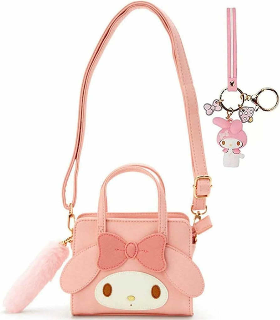 FIEIJ Shocktu My Melody Bag, Cinnamoroll Pompompurin Bag Cute Cartoon Shoulder Bag Anime Cosplay Doll Handbag (Pink) Shoulder Handbags