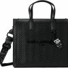 Karl Lagerfeld Paris Karl Lagerfeld Paris Nouveau Tote, Black Shoulder Handbags