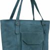 ANTONIO VALERIA Antonio Valeria Sage Leather Tote/Top Handle Shoulder Bag For Women Shoulder Handbags