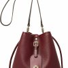 DORIS&JACKY Doris&Jacky Drawstring Bucket Shoulder Bag For Women Designer Vegan Leather Crossbody Handbags Shoulder Handbags