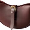 SUNLIGHT LEAVES Vintage Vegan Leather Shoulder Crescent Bag For Women Retro Lunar Purse Casual Hobo Satchel Under Arm Purse Lady Handbag Shoulder Handbags