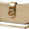 Michael Kors Michael Kors Women'S Carmen Small Leather Pouchette Shoulder Bag (Pale Gold) Shoulder Handbags