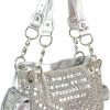 Zzfab Zzfab Gem Studded Rhinestone Concealed And Carry Purse Shoulder Handbags