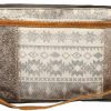 Myra Bag Myra Bag Classical Upcycled Canvas & Cowhide Leather Shoulder Bag S-1222, One Size For Women Shoulder Handbags