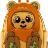 Loungefly Loungefly Star Wars Wicket Ewok Footsie Cosplay Womens Double Strap Shoulder Bag Purse Shoulder Handbags