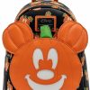 Loungefly Loungefly Disney Mickey-O-Lantern Womens Double Strap Shoulder Bag Purse Shoulder Handbags