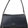 Kate Spade New York Kate Spade Leila Medium Pebbled Leather Shoulder Bag (Black) Shoulder Handbags