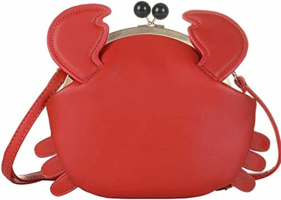 Xshelley Personalized Cartoon Style Ladies Shoulder Bag, Crab-Shaped Messenger Bag, Animal Style Ladies Handbag Shoulder Handbags