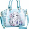 Disney Disney Loungefly The Little Mermaid Blue Watercolor Satchel Bag - Dive Into Style With This Hot Topic Exclusive Shoulder Handbags