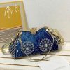 Alice Fan Denim Women'S Handbags With Diamond Jeans Purse Shoulder Bag Crystal Crossbody Bag Shoulder Handbags